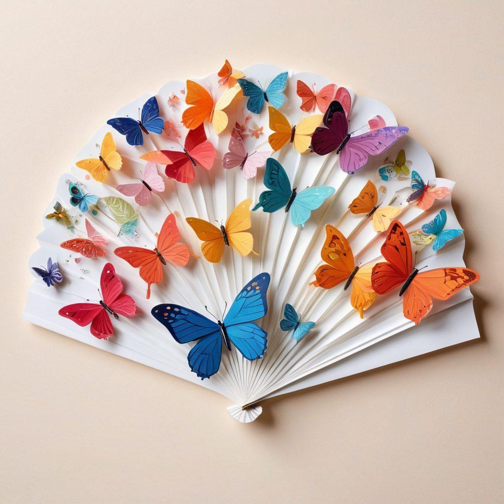A collection of colorful greeting cards, each uniquely designed with whimsical illustrations showcasing various themes like birthdays, weddings, and holidays. Include elements like butterflies, balloons, and stars to create a magical atmosphere. The background features a soft pastel color palette, enhancing the playful and joyful vibe. Arrange cards in a fan shape for an inviting display. 3D. vibrant colors. white background.